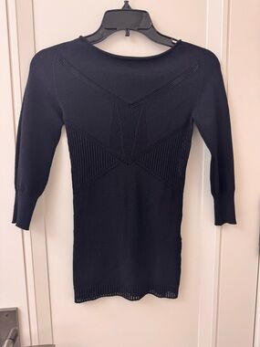 Versace Black Knit Crewneck Sweater